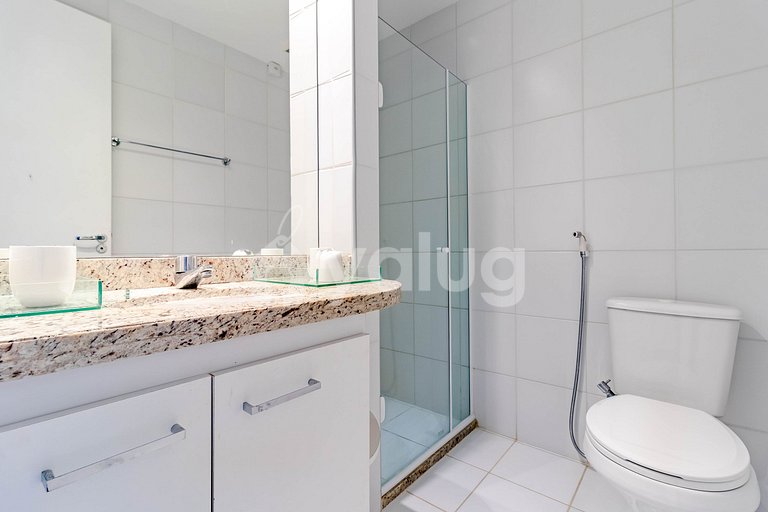 Excelente dormitorio y sala de estar Pé na Areia, Rio Vermel