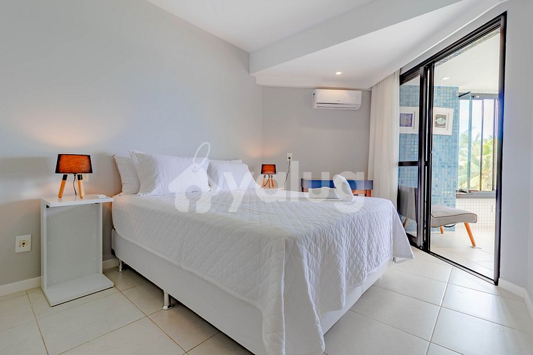 Excelente dormitorio y sala de estar Pé na Areia, Rio Vermel