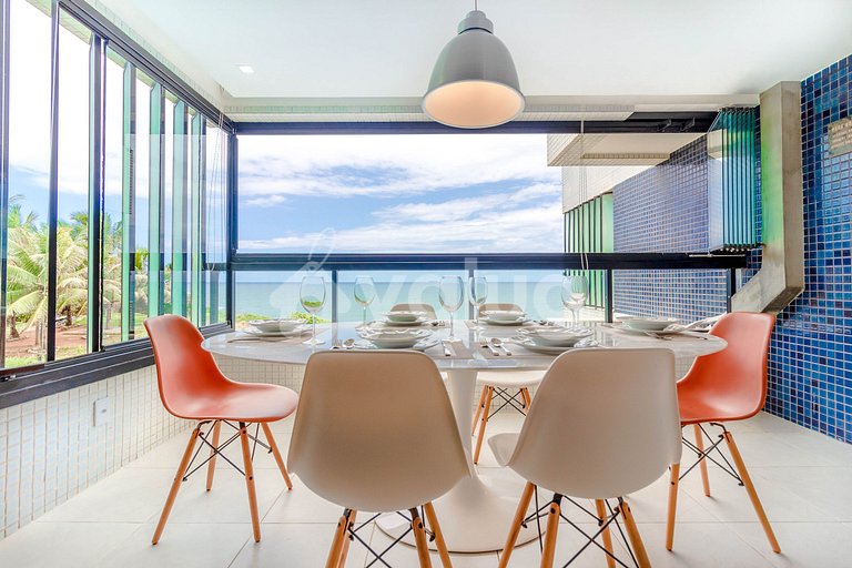 Excelente Quarto e Sala Pé na Areia, Rio Vermelho