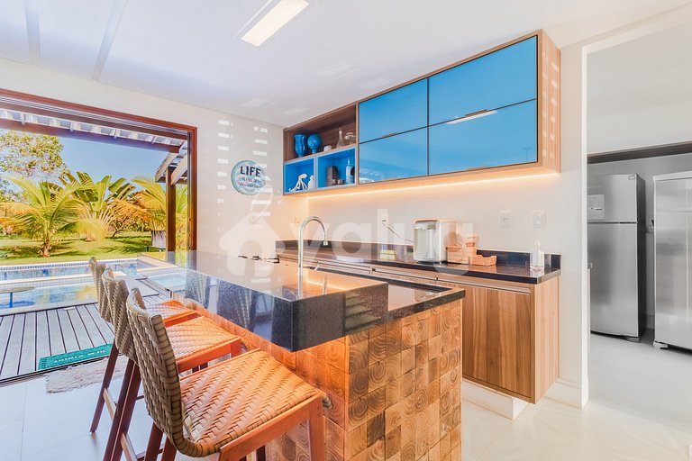 Casa Alto Luxo 6 Suítes, Faxina Inclusa - Praia do Forte