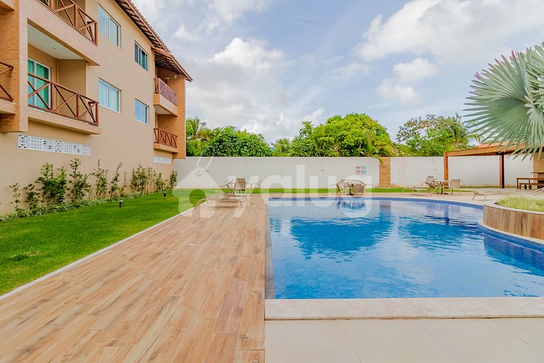 GR01 Acogedor apartamento 2 suites - Guarajuba
