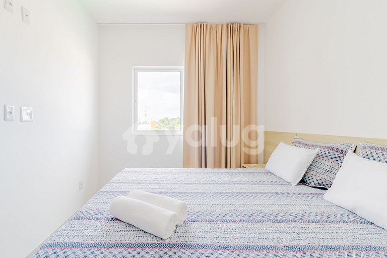 GR01 Acogedor apartamento 2 suites - Guarajuba
