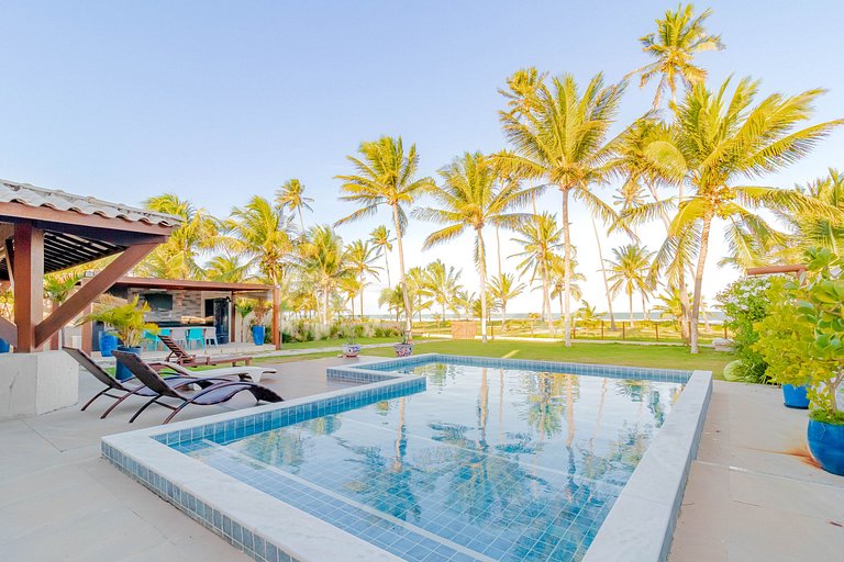 GB04 Casa 7 Quartos Pé na Areia c/ Diarista Incluso