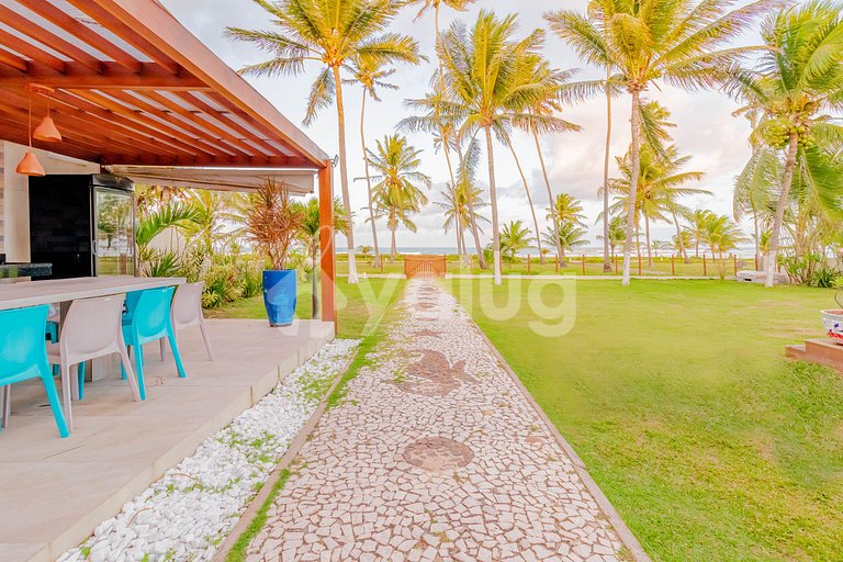 GB04 Casa 7 Quartos Pé na Areia c/ Diarista Incluso