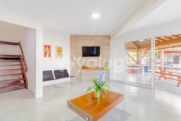 GB04 Casa 7 Quartos Pé na Areia c/ Diarista Incluso