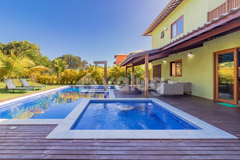 Casa de lujo con 6 suites, limpieza incluida - Praia do Fort