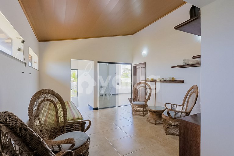Casa 7 Dormitorios a 50m de la Playa - Guarajuba