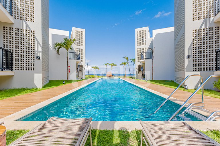 Apt 3 Cozy Bedrooms, Pé na Areia