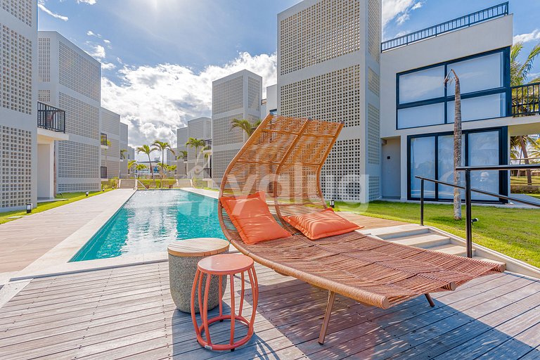 Apt 3 habitaciones acogedoras, Pé na Areia