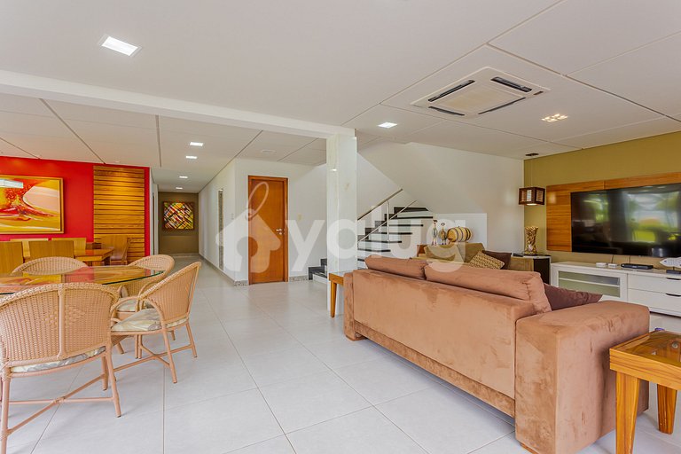 Casa 8 Suites, 50m de la Playa con Mucama Incluida Guarajuba