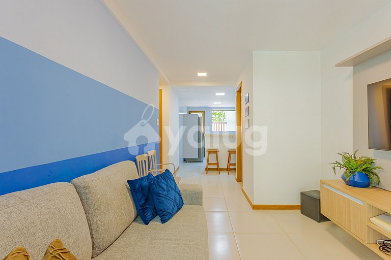 Apartamento 2 Suítes Pé na Areia