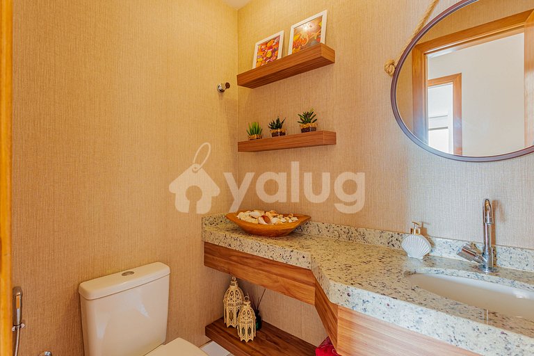 Hermoso apartamento 3 suites a 150 m de Praia da Espera