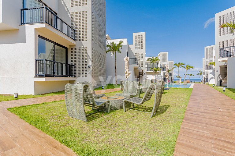 Apt 3 habitaciones acogedoras, Pé na Areia