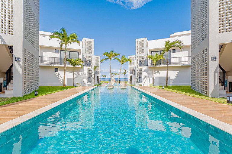 Apt 3 habitaciones acogedoras, Pé na Areia