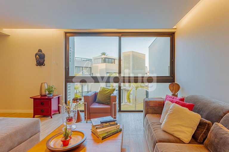 Apt 3 habitaciones acogedoras, Pé na Areia