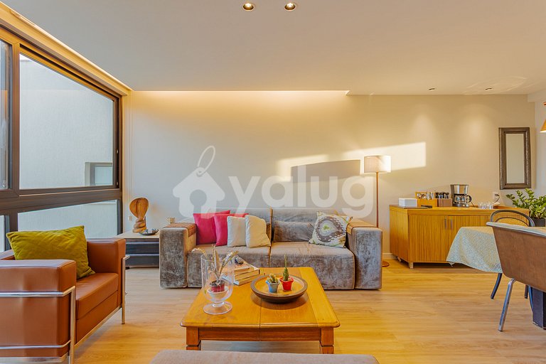 Apt 3 habitaciones acogedoras, Pé na Areia