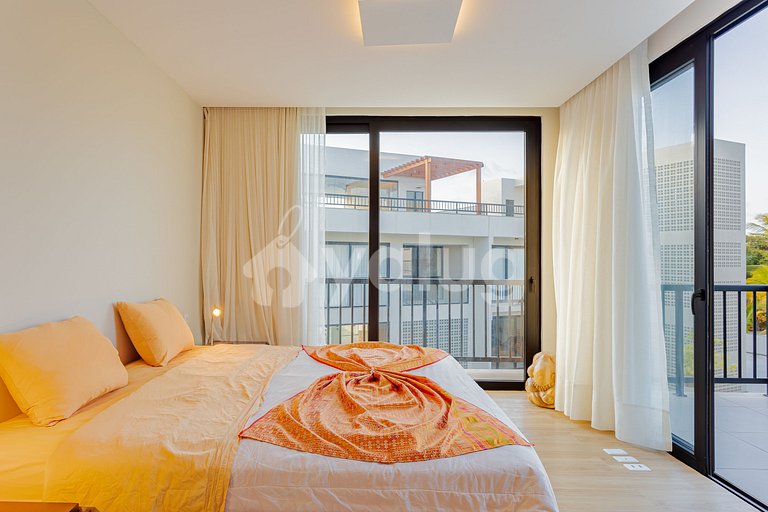 Apt 3 Cozy Bedrooms, Pé na Areia