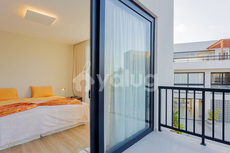 Apt 3 Cozy Bedrooms, Pé na Areia