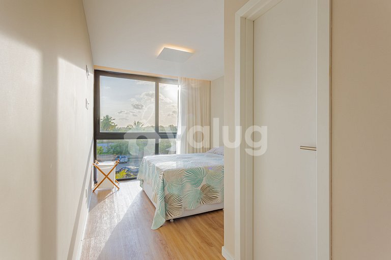 Apt 3 habitaciones acogedoras, Pé na Areia
