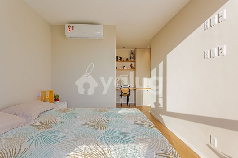 Apt 3 habitaciones acogedoras, Pé na Areia