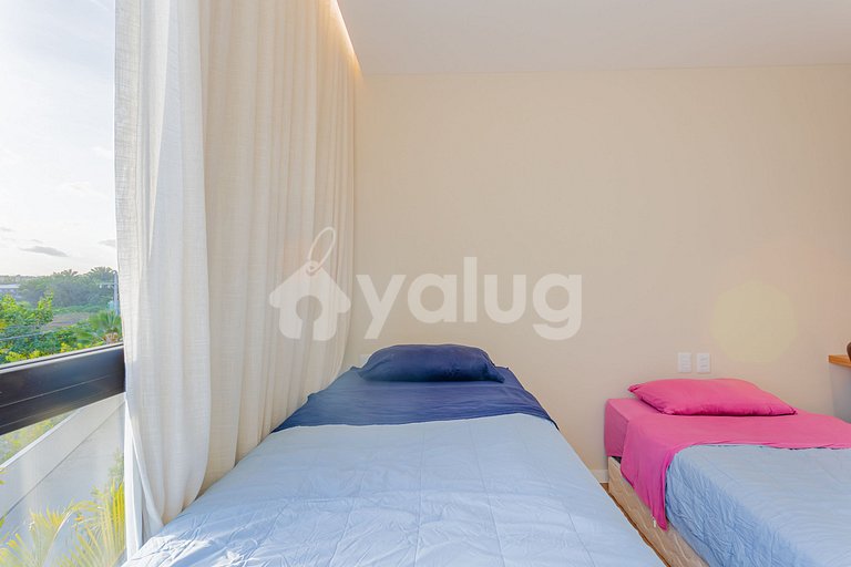 Apt 3 Cozy Bedrooms, Pé na Areia