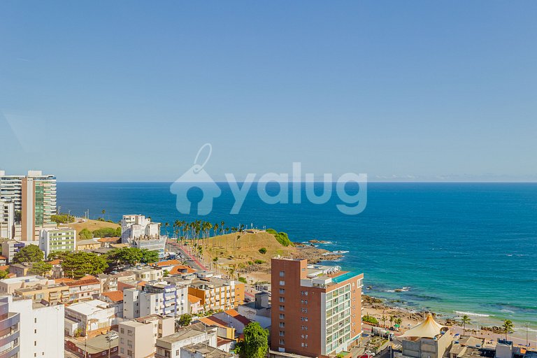 BR08 Dormitorio y salón a 220m de la playa Farol da Barra