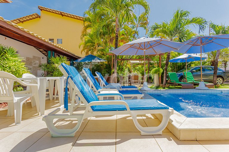 Casa 7 Dormitorios a 50m de la Playa - Guarajuba