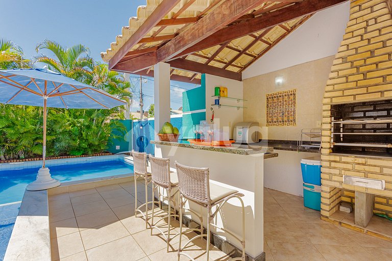 Casa 8 Dormitorios a 50m de la Playa - Guarajuba