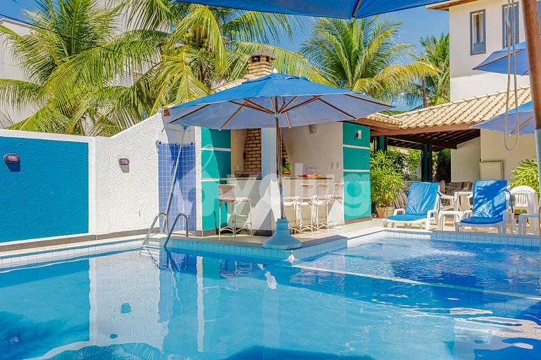 Casa 8 Dormitorios a 50m de la Playa - Guarajuba