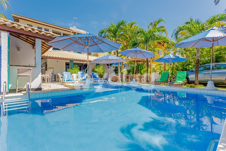 Casa 7 Dormitorios a 50m de la Playa - Guarajuba
