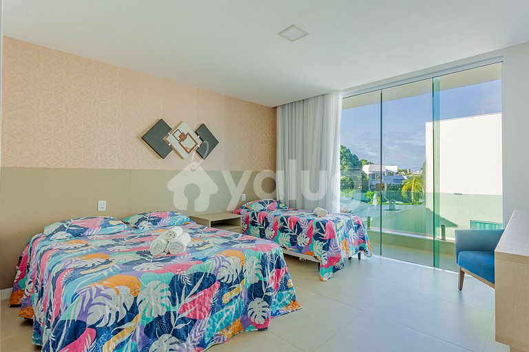 Excelente Casa 7 Suítes a 350m da Praia - Diarista Inclusa