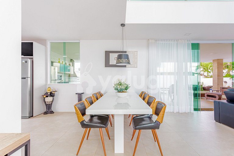 Excelente Casa 7 Suítes a 350m da Praia - Diarista Inclusa