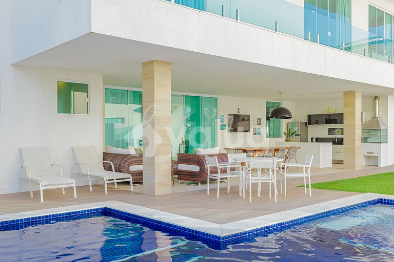 Excelente Casa 7 Suítes a 350m da Praia - Diarista Inclusa