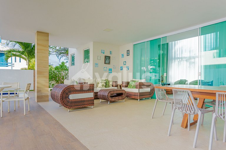 Excelente Casa 7 Suítes a 350m da Praia - Diarista Inclusa