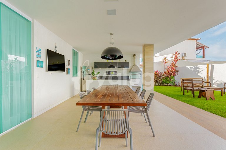 Excelente Casa 7 Suítes a 350m da Praia - Diarista Inclusa