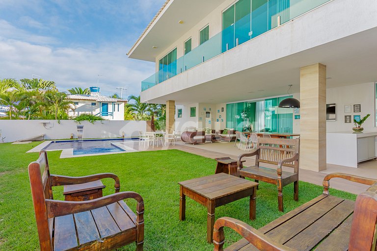 Excelente Casa 7 Suítes a 350m da Praia - Diarista Inclusa