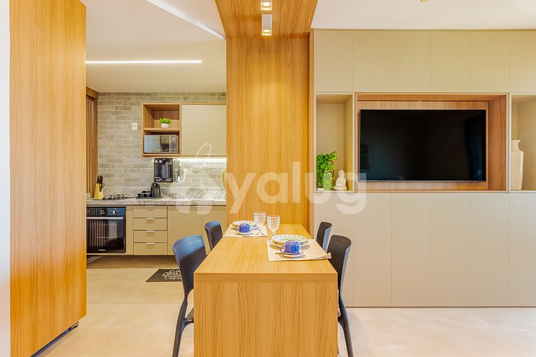 Apartment 500m from Salvador Shopping