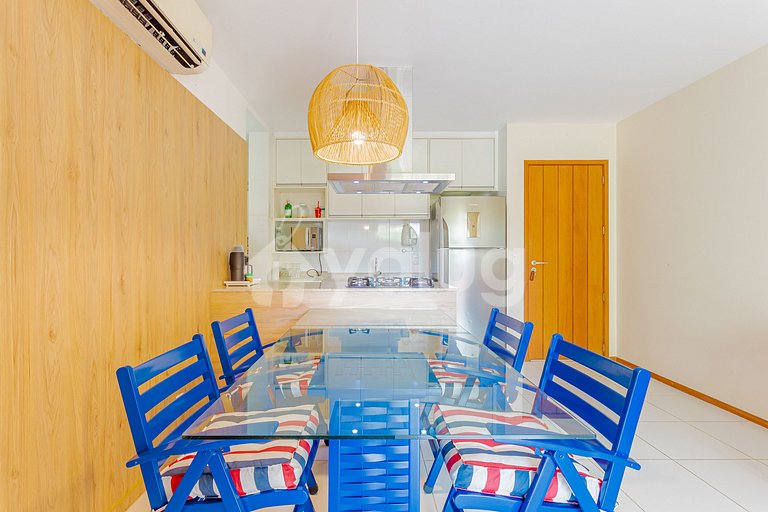 Hermoso apartamento de 3 habitaciones en Itacimirim