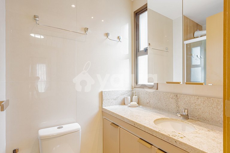 Acogedor apartamento 1 suite a 350 m de Praia da Pituba