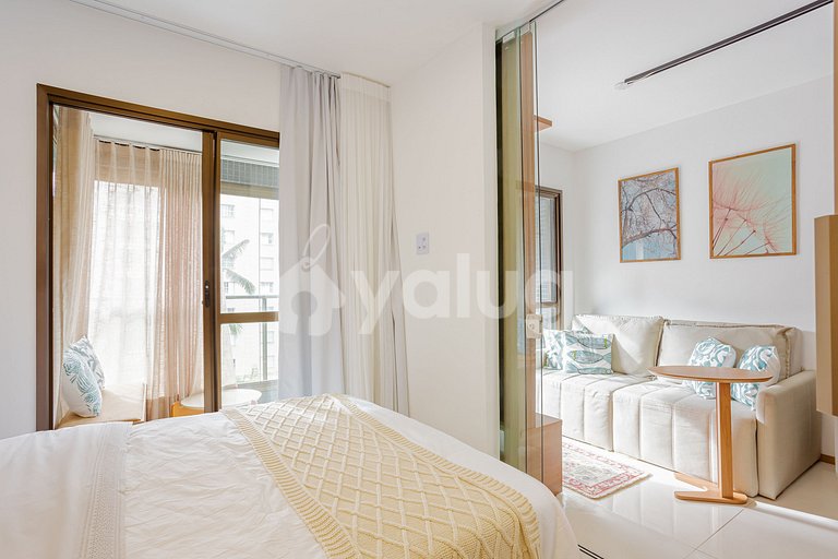 Cozy Apartment 1 Suite 350m from Praia da Pituba