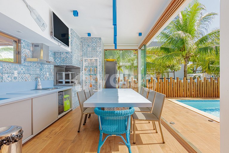 Excelente Casa 4 Suites con piscina en Genipabu - Guarajuba