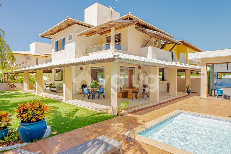 Excelente Casa 4 Suites con piscina en Genipabu - Guarajuba