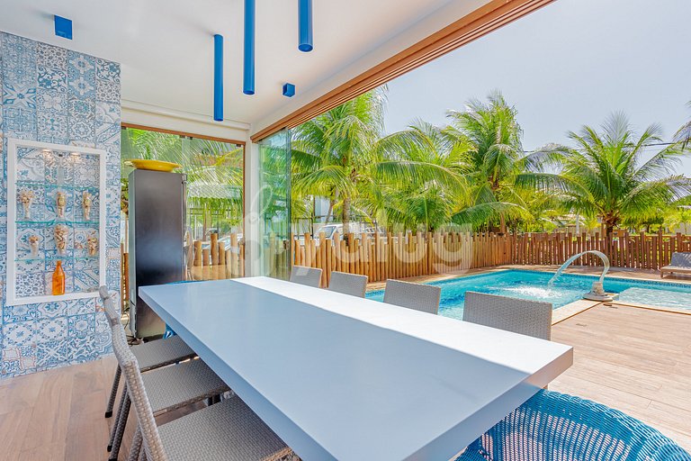 Excelente Casa 4 Suites con piscina en Genipabu - Guarajuba