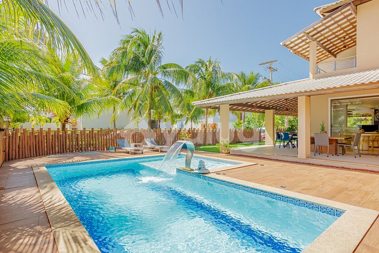 Excelente Casa 4 Suites con piscina en Genipabu - Guarajuba