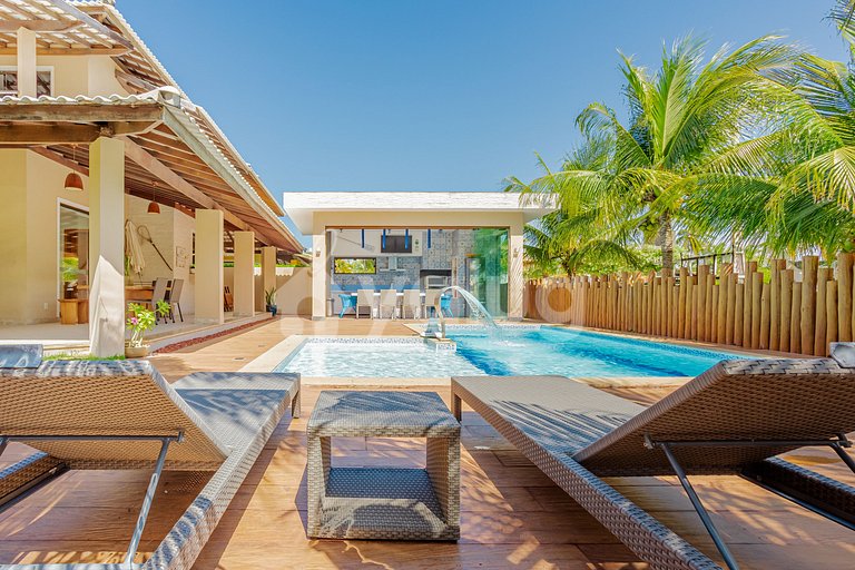 Excelente Casa 4 Suites con piscina en Genipabu - Guarajuba
