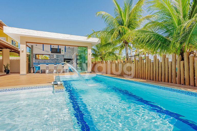 Excelente Casa 4 Suites con piscina en Genipabu - Guarajuba