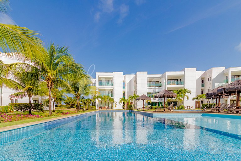 Apartamento 2 Suites a 750m de Praia do Ibero-Praia do Forte
