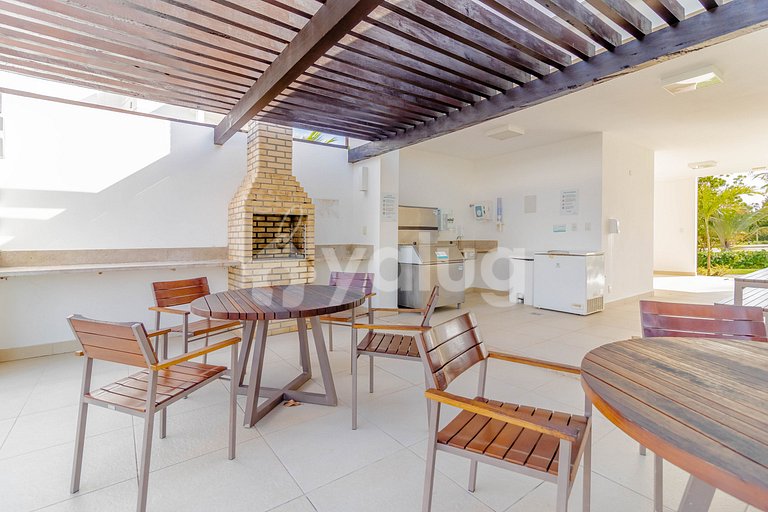 Apartamento 2 Suites a 750m de Praia do Ibero-Praia do Forte