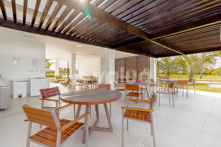 Apartamento 2 Suites a 350m de Praia do Ibero-Praia do Forte