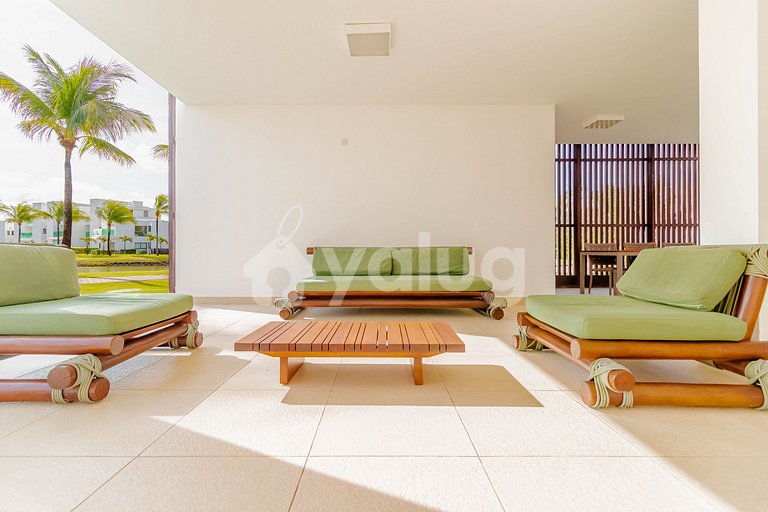 2-Suite Apartment 750m from Ibero Beach - Praia do Forte
